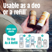 Ocean &amp; Coconut Natural Deodorant Stick - Gebruik of navulling 